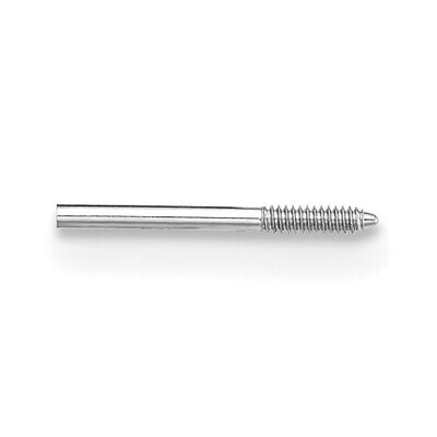 Push On Thread Off Earring Post 14k White Gold WG2687, MPN: WG2687,