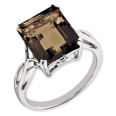 Smoky Quartz Ring Sterling Silver QR2955SQ, MPN: QR2955SQ, 886774190396