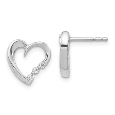 Earrings 14k White Gold Diamond EM5528-013-WA, MPN: EM5528-013-WA, 883957273495