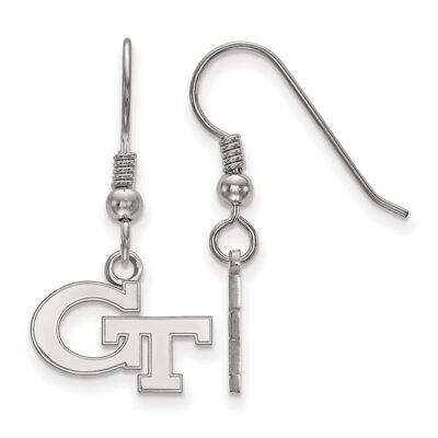 Georgia Institute of Technology Extra Small Dangle Earring Wire Sterling Silver SS006GT, MPN: SS006…