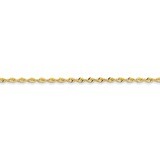 2.8mm Diamond-cut Extra-Light Rope Chain 18 Inch 14k Gold EXL023-18, MPN: EXL023-18, 886774398990