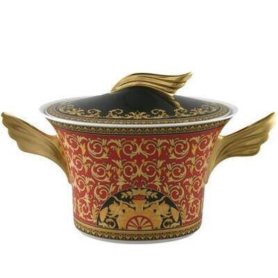 Versace Medusa Red Soup Tureen 77 ounce, MPN: 19300-409605-11020, 790955093249