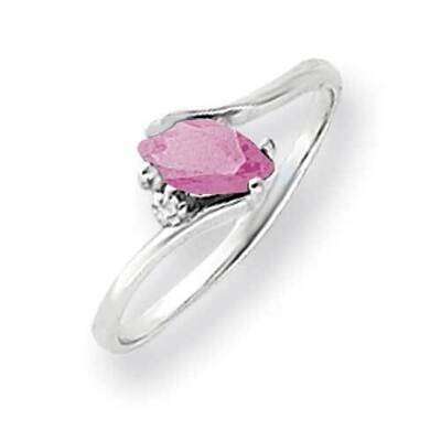 7x3.5mm Marquise Pink Tourmaline Diamond Ring 14k White Gold Y4746PT_AA, MPN: Y4746PT_AA, 883957606…