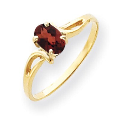 Garnet Ring 14k Gold 6x4mm Oval Y4648GA, MPN: Y4648GA, 883957561233
