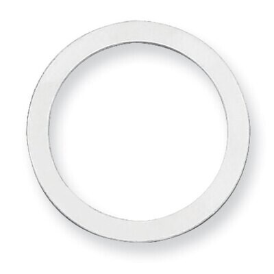 Circle with Hole Stamping Sterling Silver Rhodium-plated SS1058, MPN: SS1058,