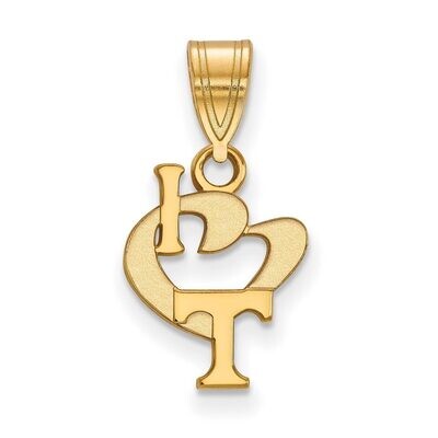 University of Tennessee Small I love Logo Pendant Gold-plated Silver GP019UTN, MPN: GP019UTN, 88677…