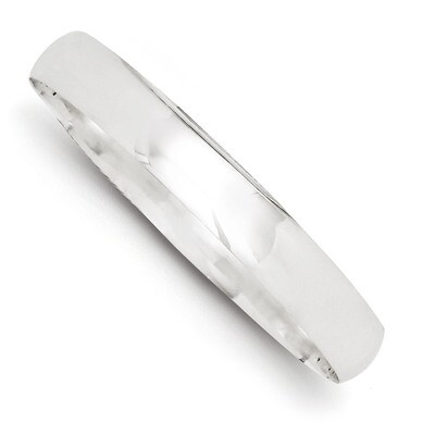 9.75mm Solid Polished Plain Slip-On Bangle Bracelet Sterling Silver QB242, MPN: QB242, 883957903453