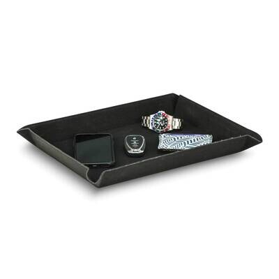Large Black Leatherette Rectangular Valet GM24187, MPN: GM24187, 797140611028