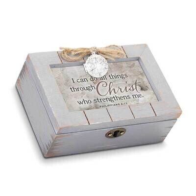 Philippians 4 Petite Disstressed Locket Box: AMAZING GRACE GM22919, MPN: GM22919, 633303849450