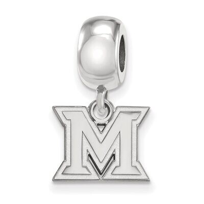Miami University Bead Charm Extra Small Dangle Sterling Silver SS018MU, MPN: SS018MU, 886774689906