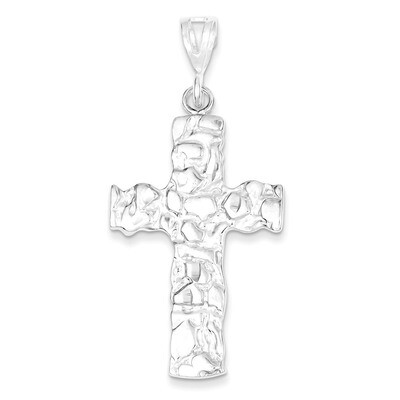 Nugget Cross Pendant Sterling Silver QC472, MPN: QC472, 883957911427