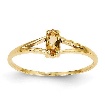 Citrine Birthstone Ring 14k Gold XBR188, MPN: XBR188, 883957373867
