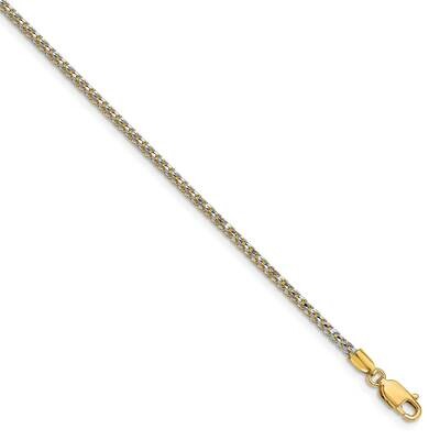 Leslie&#39;s Spiga Chain 24 Inch 14k Gold Rhodium-plated HB-1346-24, MPN: 1346-24, 191101742224