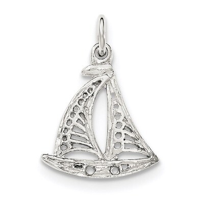 Sail Boat Pendant Sterling Silver Polished QC8686, MPN: QC8686, 191101359279