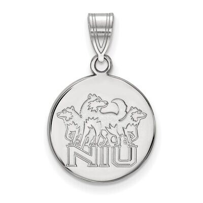 Northern Illinois University Medium Disc Pendant 10k White Gold 1W036NIU, MPN: 1W036NIU, 8867747862…
