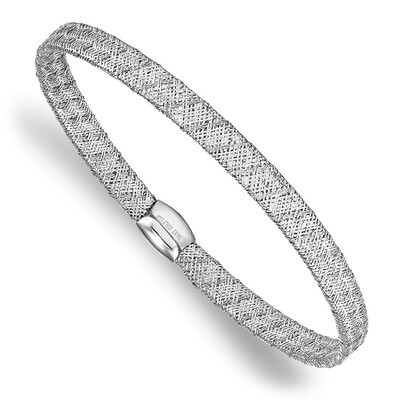 Leslie&#39;s Fancy Stretch Bangle Bracelet 14K White Gold HB-LF750, MPN: LF750, 191101681042