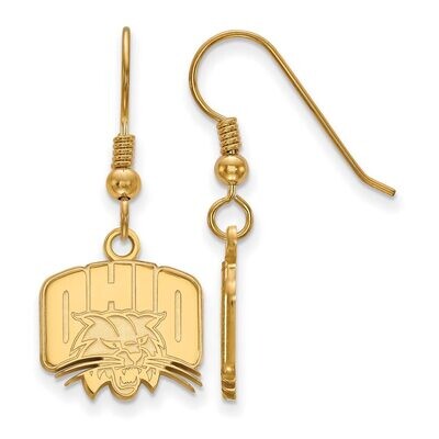 Ohio University Small Dangle Earring Wire Gold-plated Silver GP006OU, MPN: GP006OU, 886774903330