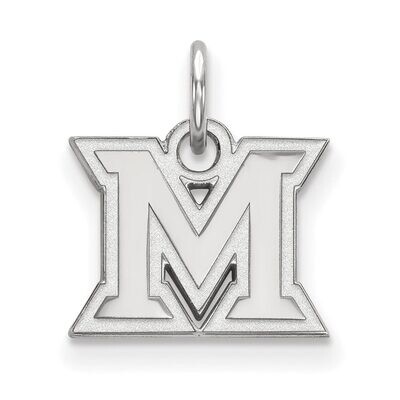 Miami University x-Small Pendant 10k White Gold 1W001MU, MPN: 1W001MU, 886774765945