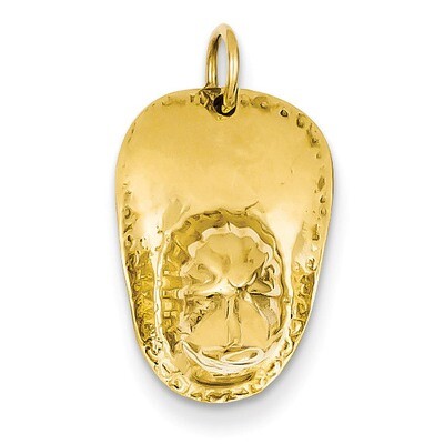 3-D Large Fireman&#39;s Hat Charm 14k Gold A0412, MPN: A0412, 883957393704