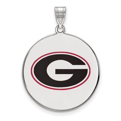 University of Georgia Extra Large Enameled Pendant Sterling Silver SS081UGA, MPN: SS081UGA, 8867747…