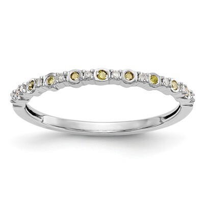 Yellow &amp; White Diamond Band 14k White Gold RM3434B-YL-010-WAA, MPN: RM3434B-YL-010-WAA, RM3434B-YL-…