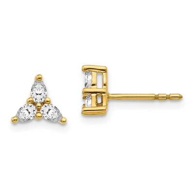 Earrings 14k Gold Diamond EM4173-040-YA, MPN: EM4173-025-YA, 883957663647