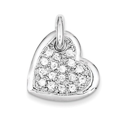 Heart Pendant Sterling Silver Diamond QP1366, MPN: QP1366, 883957958880
