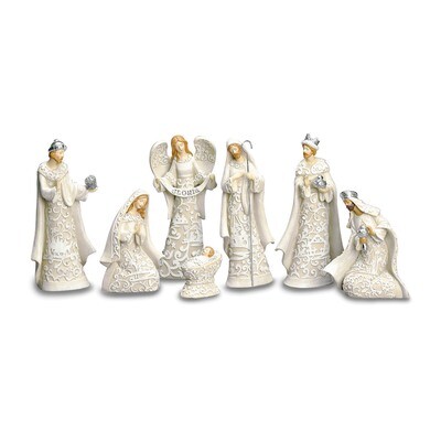 Paper Cut Style 7-piece Nativity with Angel Set GM15783, MPN: GM15783, 89945535204
