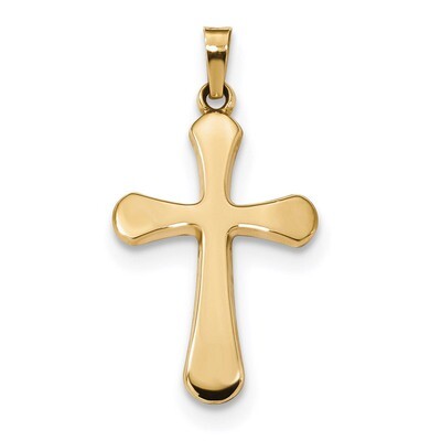 Polished Rounded Cross Pendant 14k Gold XR1554, MPN: XR1554, 883957950211