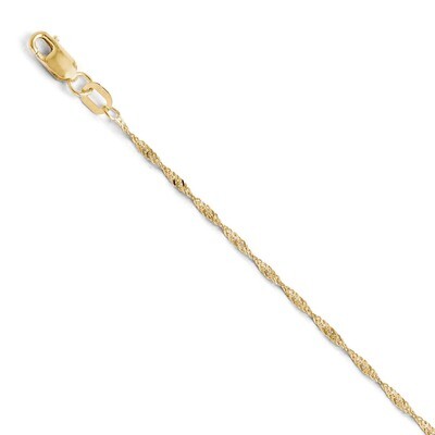 Leslie&#39;s Singapore Chain 20 Inch - 10k Gold HB-5110-20, MPN: 5110-20, 886774543819