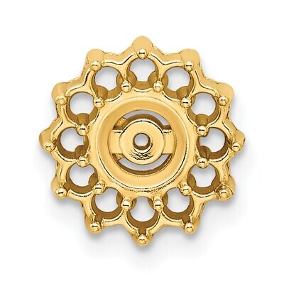 Diamond Earring Jacket Component 14k Yellow Gold YG922, MPN: YG922,