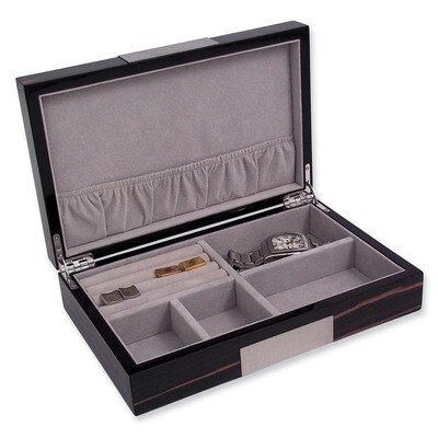 Ebony Burlwood Jewelry Box GM4109, MPN: GM4109, 797140535973