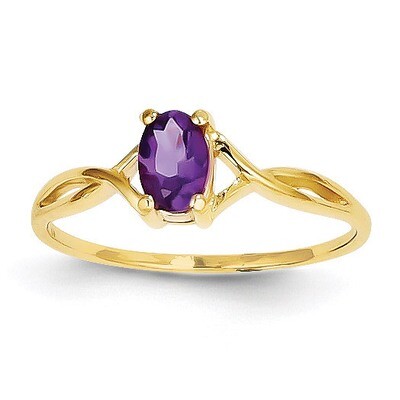 Amethyst Birthstone Ring 14k Gold XBR227, MPN: XBR227, 883957413587