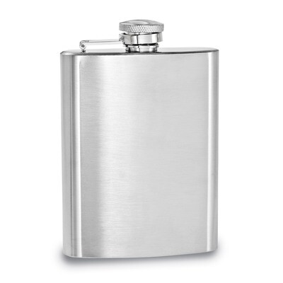 Brushed Stainless Steel 7Oz Hip Flask GL975, MPN: GL975, 81287819981