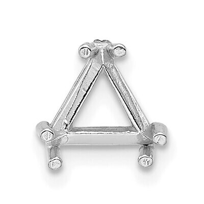 Trillion or Triangle Double 3 Prong 3.0mm Setting 14k White Gold WG277, MPN: WG277,