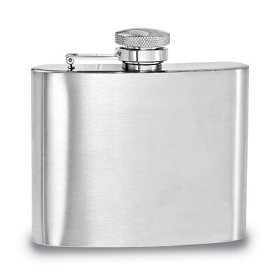 Brushed Stainless Steel 5Oz Square Flask GP2716, MPN: GP2716,