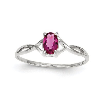 Pink Tourmaline Birthstone Ring 14k white Gold XBR429, MPN: XBR429, 191101226250