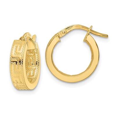 Hoop Earrings 14k Gold Polished TF2067, MPN: TF2067, 883957988269