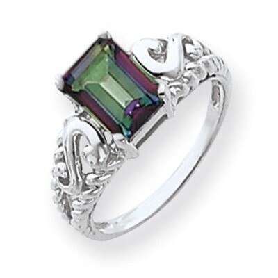 Mystic Topaz Ring 14k white Gold Y4678FT, MPN: Y4678FT, 883957594217