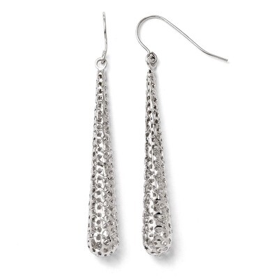 Leslie&#39;s Shepherd Hook Earrings - 14k White Gold HB-LE196, MPN: LE196, 883957024721