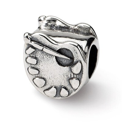 Artists Palette Bead - Sterling Silver QRS285, MPN: QRS285, 883957722221