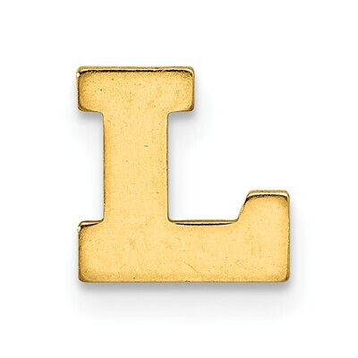 Die Struck Letter L 14k Yellow Gold YG2221L, MPN: YG2221L,