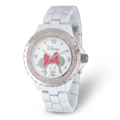 Disney Adult Size Minnie Mouse Crystal Watch  XWA5776, MPN: XWA5776, 843231095205