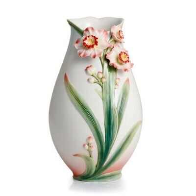 Franz Porcelain Daffodil Small Vase FZ02301, MPN: FZ02301, 810524014403