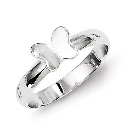 Butterfly Ring Sterling Silver QR4458-4, MPN: QR4458-4, 883957497976