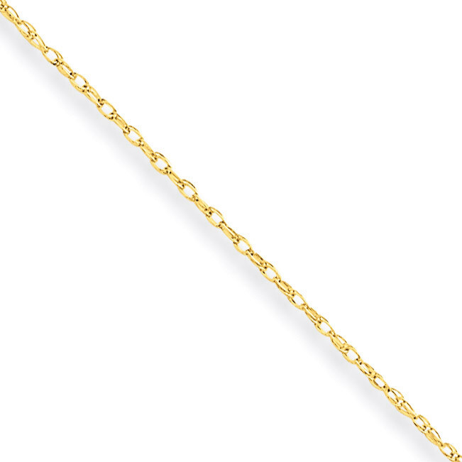 Carded Cable Rope Chain 18 Inch 10k Gold 10K7RY-18, MPN: 10K7RY-18, 886774085319