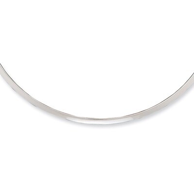 3mm Neck Collar Sterling Silver Polished QG1745, MPN: QG1745, 883957948065