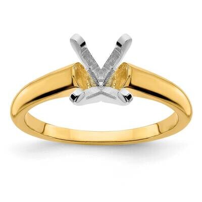 8X6mm Oval Solitaire Mounting 14k Two Tone Gold RM5965O-125-7MTG, MPN: RM5965O-125-7MTG, 8839578060…