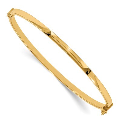 7 Inch Hinged Bangle Bracelet 14k Gold Polished DB615, MPN: DB615, 191101626548