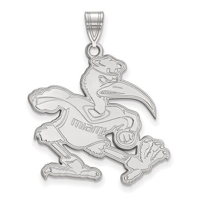 University of Miami x-Large Pendant 14k White Gold 4W047UMF, MPN: 4W047UMF, 886774850023